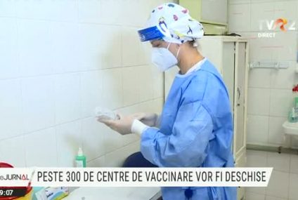 Vaccinarea, extinsă în toate județele. De luni, imunizare în peste 300 de centre din țară