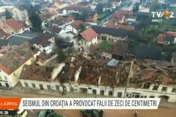 Falii de zeci de centimetri în urma seismului din Croația. Oamenilor le e frică să mai intre în case