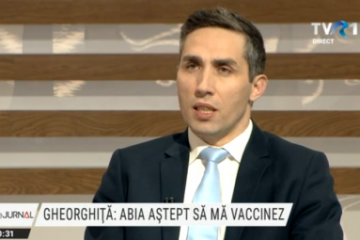 Col. dr. Valeriu Gheorghiță, la Tema zilei: Vaccinarea populației ar putea debuta la sfârșitul lunii martie, începutul lunii aprilie. Capacitatea de vaccinare va fi de peste 140 de mii de persoane pe zi