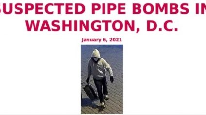 FBI oferă o recompensă de 50.000 de dolari pentru informaţiile despre bombele artizanale depistate la Washington în timpul asaltului asupra Capitoliului