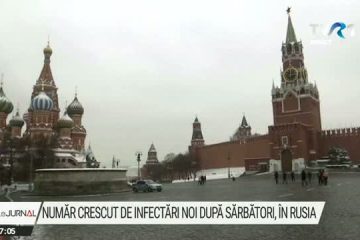 Crește numărul de infectări în Rusia, după vacanța de Anul Nou și Crăciun