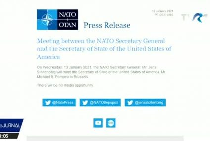Secretarul de stat al SUA, Mike Pompeo, și-a anulat vizita în Europa și întâlnirea cu secretarul general al NATO, Jens Stoltenberg