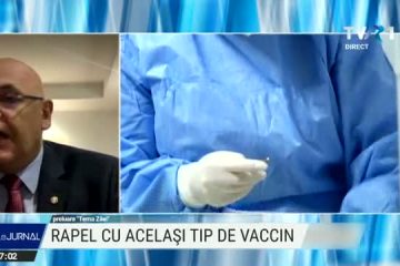 Raed Arafat, la TVR: Jumătate din cantitatea de doze primite este păstrată pentru rapel. „Eu m-am vaccinat cu Pfizer BioNTech, a doua doză pe care o primesc trebuie să fie de la PfizerBioNTech”