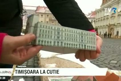 “Timişoara la cutie” – Serie de puzzle-uri 3D cu clădiri în miniatură care sunt livrate la cutie, laolaltă cu povestea oraşului