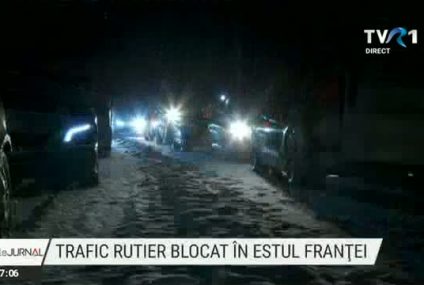 Ninsorile abundente în Franța au provocat blocaje în trafic