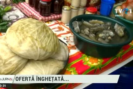 Vreme geroasă. Legume înghețate pe tarabe