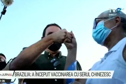 Brazilia a început vaccinarea anti-COVID cu serul chinezesc Sinovac. Președintele Bolsonaro refuză vaccinarea