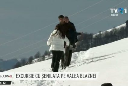 Bistrița-Năsăud: Excursie cu șenilata pe Valea Blaznei
