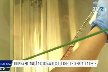 Tulpina britanică a coronavirusului, greu de depistat la teste. În România, doar trei laboratoare le pot face