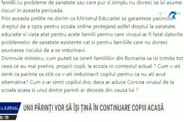 Părinții care doresc să-și țină copiii acasă și după deschiderea școlilor apelează la avocați sau la petiții online