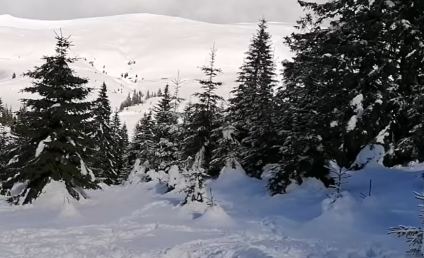 Risc de avalanşă în afara pârtiilor din Sinaia. Turiştii sunt avertizaţi să rămână pe pistele amenajate