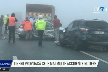 În România, tinerii provoacă cele mai multe accidente rutiere
