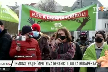 Demonstrații împotriva restricțiilor anti-COVID la Budapesta, Viena și Amsterdam