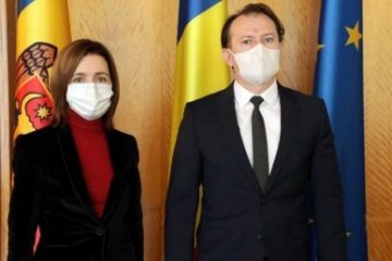 Premierul Florin Cîţu a avut o întâlnire cu preşedintele Republicii Moldova Maia Sandu