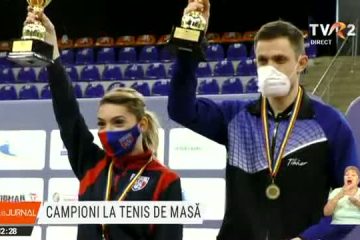 Ovidiu Ionescu şi Bernadette Szocs, campionii României la tenis de masă