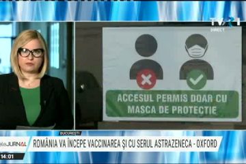 CNCAV: 81.600 de doze de vaccin AstraZeneca au ajuns sâmbătă, în România. Duminică dimineaţă vor fi aduse la Institutul Naţional de Cercetare Dezvoltare Medico-Militară “Cantacuzino”