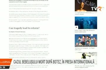 Cazul bebelușului mort la o zi după botez, dezbătut în presa internațională