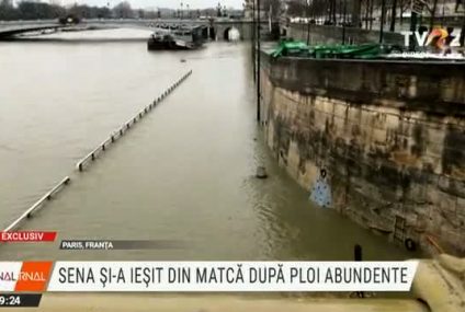 EXCLUSIV | Ploi și inundații în Franța. La Paris, Sena este în creștere. Autoritățile sunt în alertă