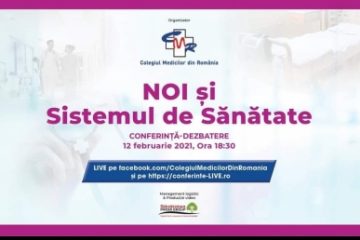 Colegiul Medicilor din România organizează vineri conferința-dezbatere „NOI și Sistemul de Sănătate”