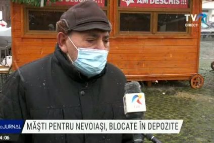 Timișoara: Măști pentru nevoiași, blocate în depozite, de o jumătate de an