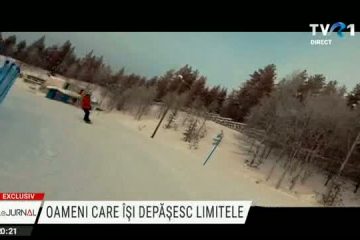 EXCLUSIV. Povestea lui Laurențiu Georgilaș, românul care face snowboarding și se antrenează pentru Jocurile Paralimpice, deși are o pareză parțială a picioarelor