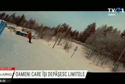 EXCLUSIV. Povestea lui Laurențiu Georgilaș, românul care face snowboarding și se antrenează pentru Jocurile Paralimpice, deși are o pareză parțială a picioarelor