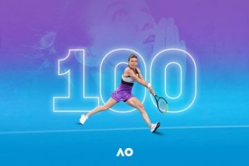 Simona Halep a obținut  a 100-a victorie din carieră într-un turneu de Grand Slam, în meciul cu Iga Swiatek din optimile Australian Open