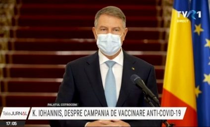 Klaus Iohannis: Campania de vaccinare merge foarte bine. Vom avea deja persoana numărul 1.000.000 care va fi vaccinată