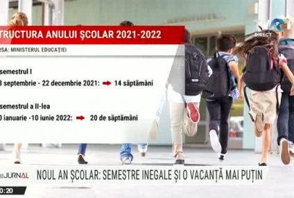 Noul an școlar: semestre inegale și o vacanță mai puțin