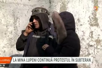65 de mineri continuă protestul în subteran la Lupeni. Dacă lucrul se reia luni, municipiul Deva ar putea avea apă caldă și căldură de joi