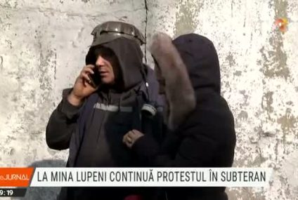 65 de mineri continuă protestul în subteran la Lupeni. Dacă lucrul se reia luni, municipiul Deva ar putea avea apă caldă și căldură de joi