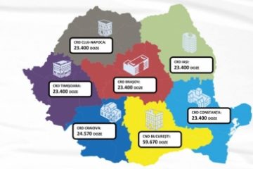 A zecea tranșă de doze Pfizer ajunge luni în România. Pe 1 martie, următorul tran