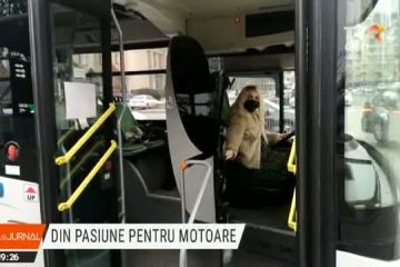 Este singura femeie șofer de autobuz de la regia de tran Iași. Pe viitor va avea și colege, dă asigurări conducerea instituției