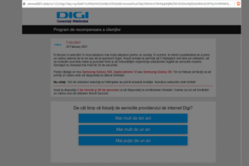 CERT-RO: A revenit campania de phishing/scam care vizează clienții Digi România