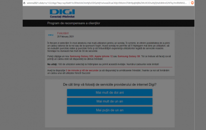 CERT-RO: A revenit campania de phishing/scam care vizează clienții Digi România