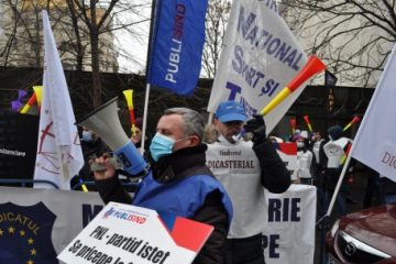 Jandarmeria: Amenzi în valoare de 10.000 de lei în urma protestului de la Palatul Cotroceni