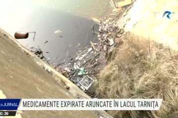 Medicamente expirate, descoperite pe lacul Tarnița din județul Cluj. A fost oprită captarea apei potabile