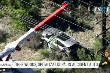 Tiger Woods, spitalizat în urma unui accident rutier