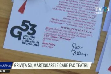 Mărțișoare în formă de cărămidă, pentru construirea unui nou teatru în București