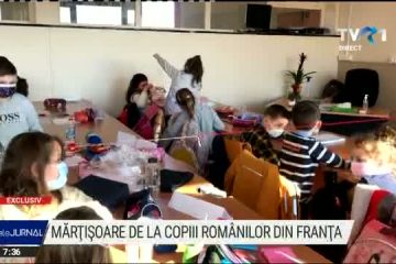 Mărțișoare de la copiii românilor din Franța