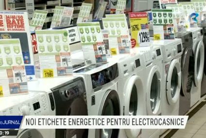 Electrocasnicele au de astăzi etichete energetice noi