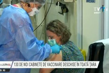 130 de noi cabinete de vaccinare deschise în toată țara. Din 15 martie se deschide lista de așteptare pentru etapa a treia. Medicii spun că trebuie accelerate imunizările, pentru ca valul trei al pandemiei să nu facă ravagii