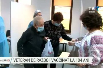Veteran de război, vaccinat la 104 ani, la Constanța