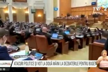 Parlamentari de la PSD și AUR, surprinși luni noaptea în timp ce votau bugetul și pentru colegii absenți