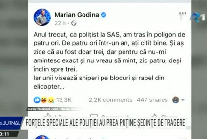 Forțele speciale ale Poliției au prea puține ședințe de tragere