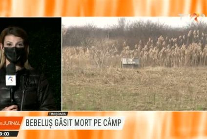 Bebeluș de cel mult două zile, găsit fără suflare pe un câmp din județul Timiș