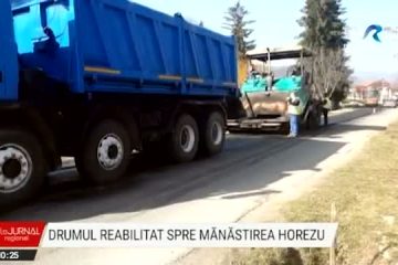 Drumul spre Mânăstirea Horezu a intrat în reabilitare