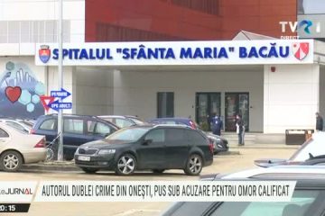 Autorul dublei crime de la Onești a fost detubat. Procurorii au mers la spital să stea de vorbă cu el. Bărbatul este acuzat de omor calificat