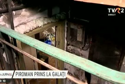 Bărbatul care incendia ușile apartamentelor din Galați a fost prins și riscă șapte ani de închisoare