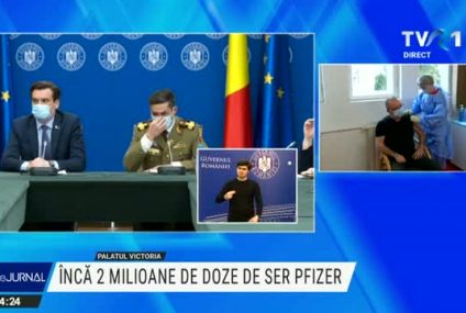 Col. dr. Valeriu Gheorghiță: Eficacitatea vaccinurilor este ușor diminuată față de tulpina sălbatică și chiar față de tulpina britanică. România nu a primit doze de vaccin AstraZeneca din lotul oprit în Austria